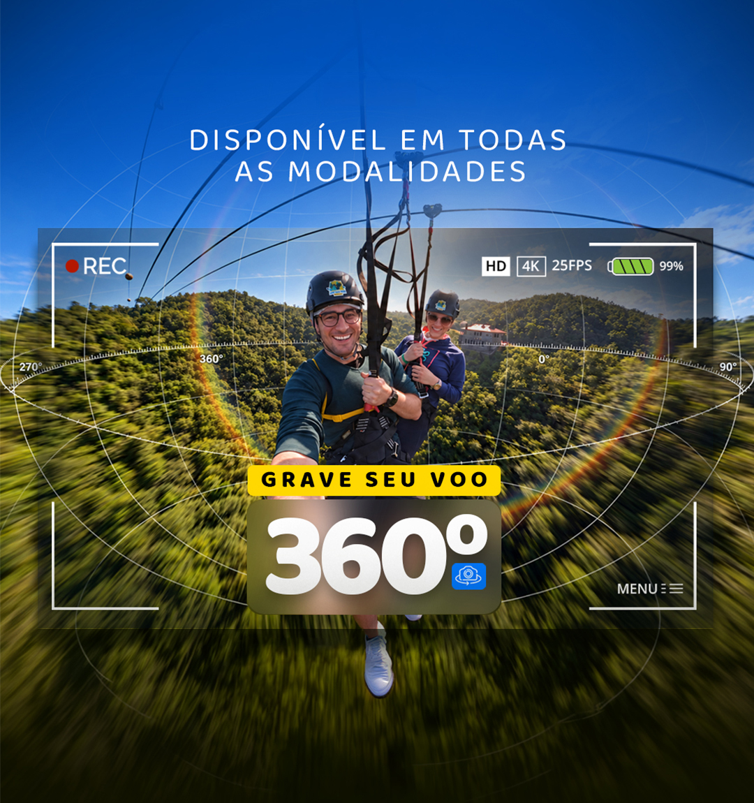 Gravação Insta 360º